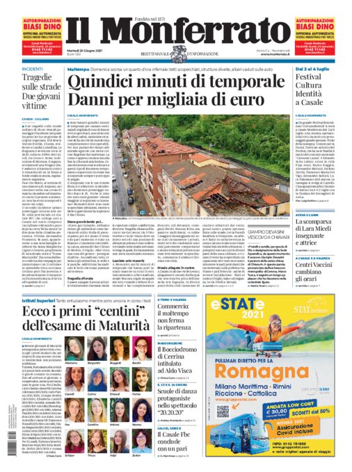 Il Monferrato - Edizione 48 del 22/06/2021